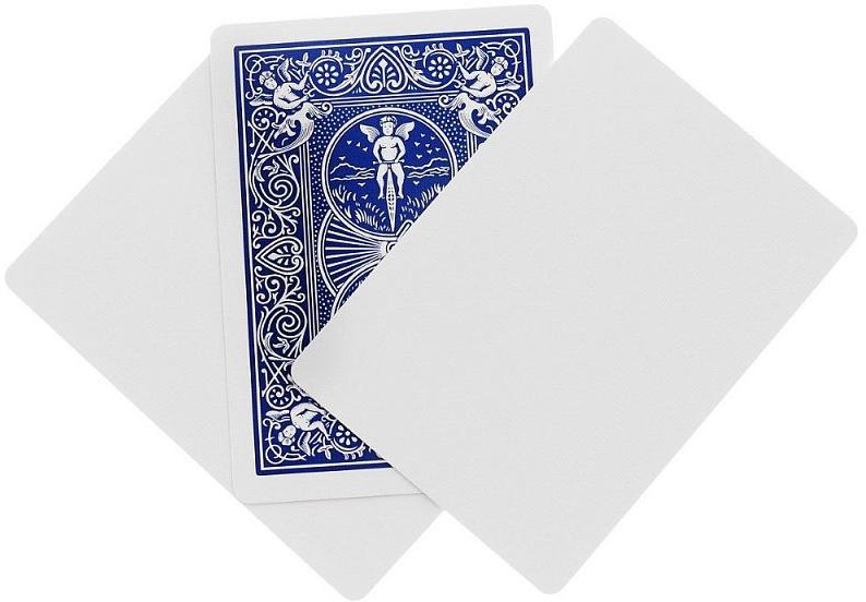 Карты "Bicycle Blank Face Blue Back"