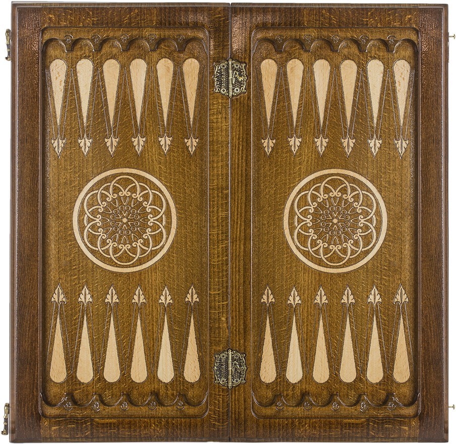 Шахматы + нарды резные "Армянский Орнамент 2" 40, Haleyan