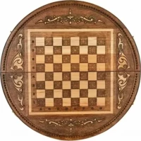 Шахматы + нарды резные &quot;Аревик&quot; 60, Mkhitaryan