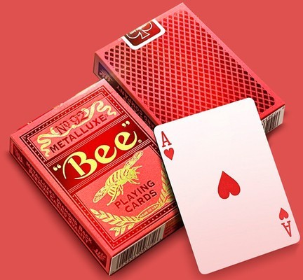 Карты "Bee Metalluxe Red"