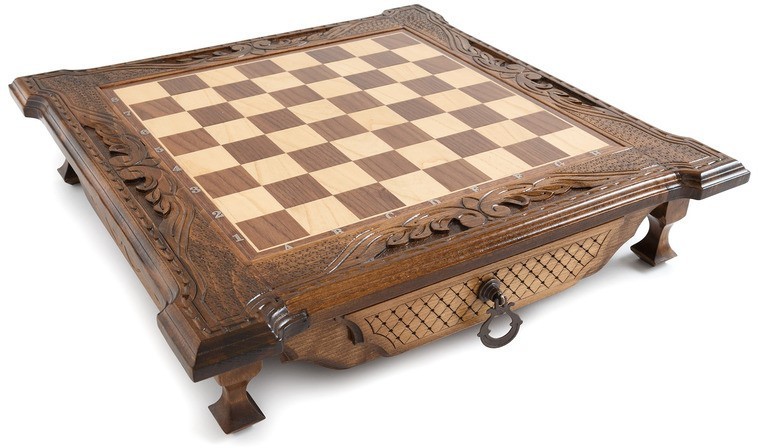 Шахматы резные в ларце с ящиками 40, Haleyan