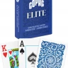 Карты "1546 Elite Plastic Poker Size Jumbo Index blue Single deck"