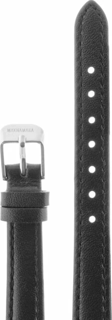 Ремешки maknamara 12 мм чер матовый сер заст mp-12016