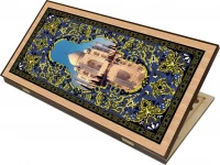 Нарды + Шашки Сирия Тадж-Махал средние (Россия, дерево, 50 см), Partida