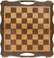 Шахматы + нарды резные 50 с ручкой, Haleyan