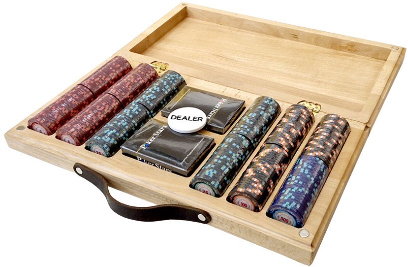 Набор для покера Casino Royale на 300 фишек в кейсе из бука, Partida