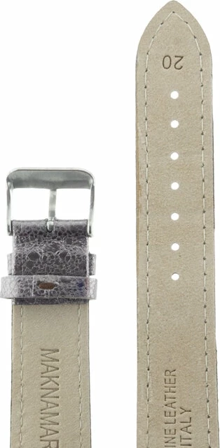 Ремешки maknamara 20 мм темн.сереб дождь сер заст mp-20112