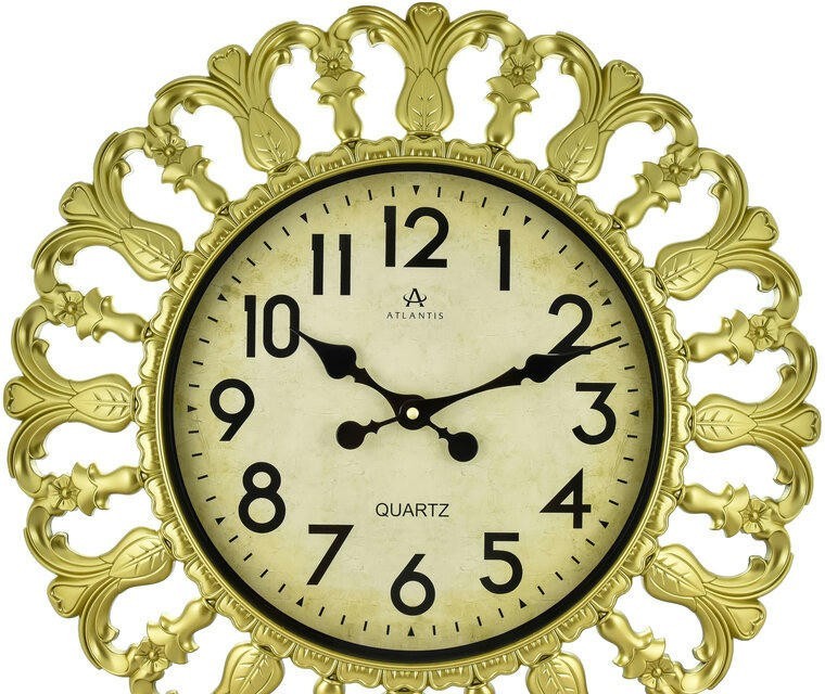 Настенные часы atlantis 319-17 gold