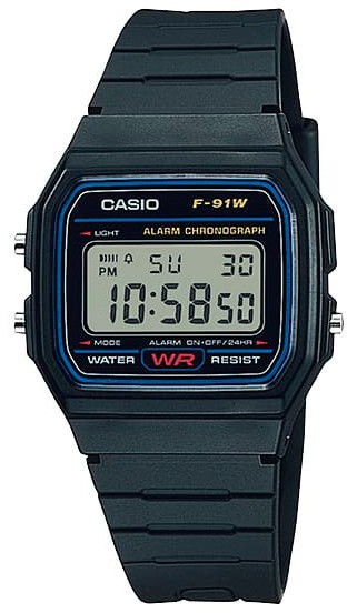 Наручные часы casio   f-91w-1