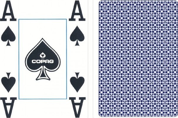 Карты "Copag 4 Corner Jumbo index " синяя рубашка