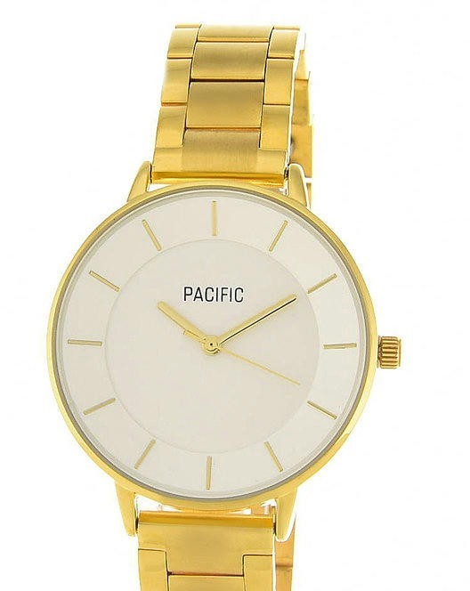Наручные часы pacific x6060 корп-золот циф-бел золот браслет