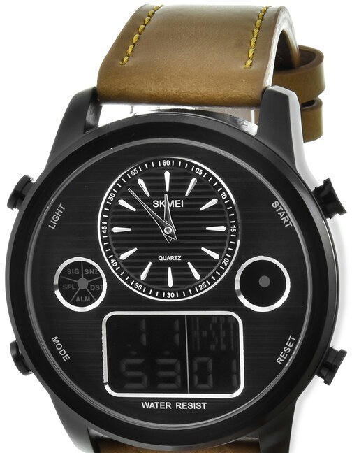 Наручные часы skmei 1653bkltbn black light brown