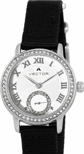 Наручные часы vector v9-0034155q сталь ремень капрон