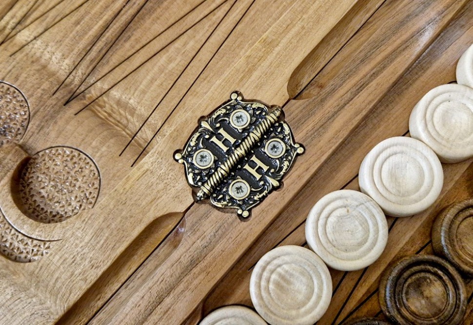 Нарды резные "Армянский узор 12" 60, Haleyan