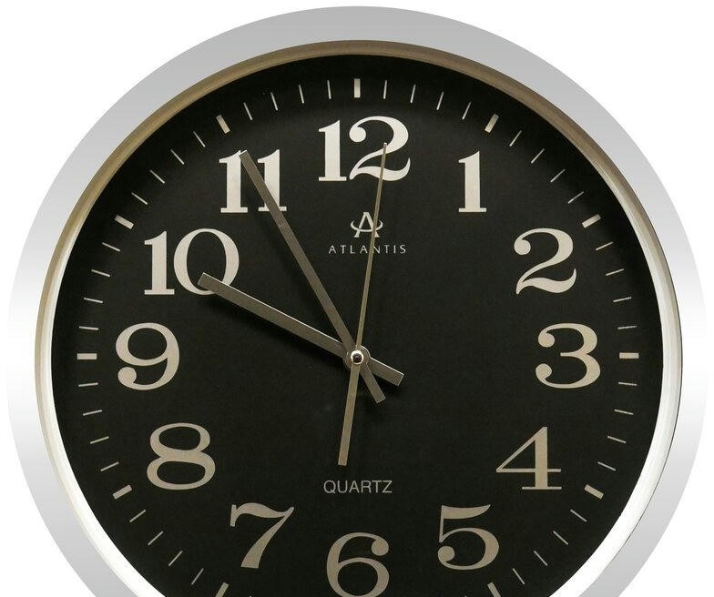 Настенные часы atlantis d614a5-b silver