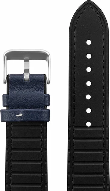 Ремешки "kmv" s-34, 22 р-р, син с бел строчкой, l