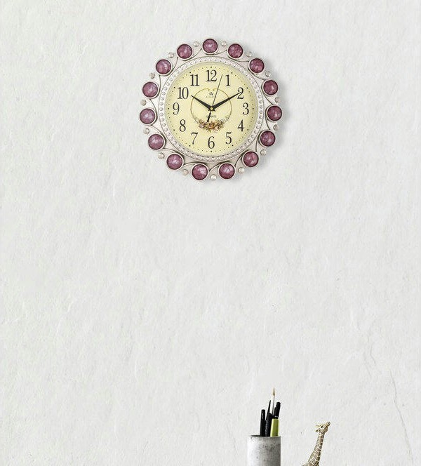 Настенные часы atlantis tld-6998e pink jewelry