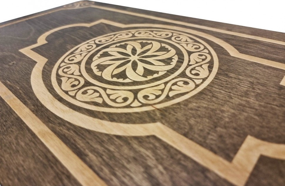 Нарды Марс "Золотой Орнамент 1" большие (деревянные, 58 см, Россия), Partida