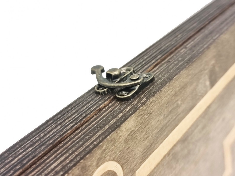 Нарды Марс "Золотой Орнамент 1" большие (деревянные, 58 см, Россия), Partida