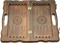 Нарды резные &quot;Тигр&quot; с ручкой 30, Haleyan