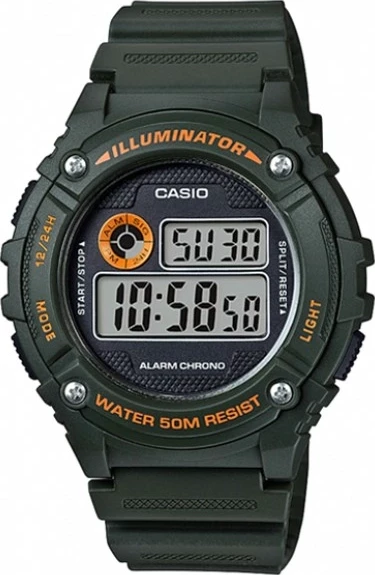 наручные часы casio w-216h-3b