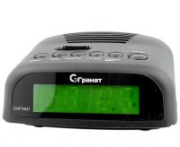 Сетевые часы ГРАНАТ c-0621-Зел будильник сетевой