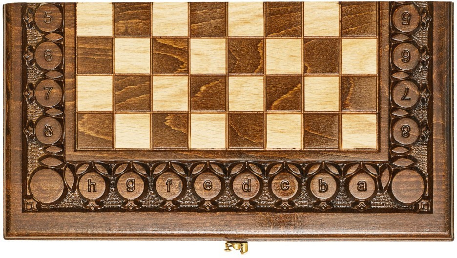 Шахматы + нарды резные с гранатами 50, Haleyan