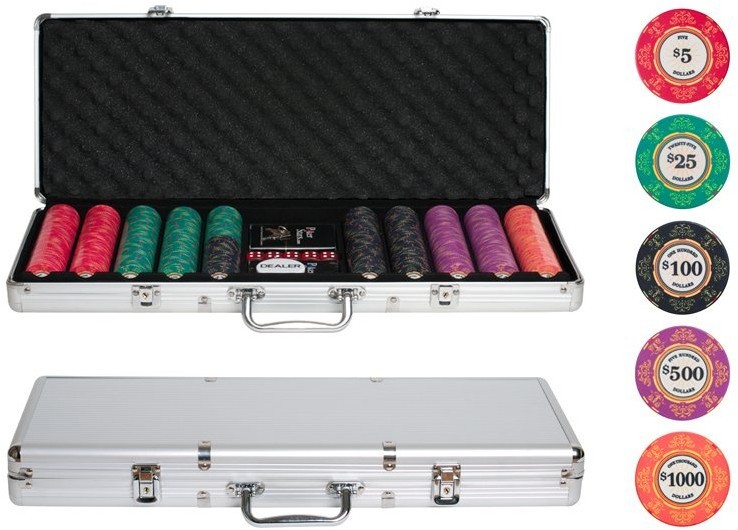 Набор для покера Luxury Ceramic на 500 фишек