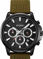 Наручные часы skmei 2071fbbkbk black/black-fabrick+leather