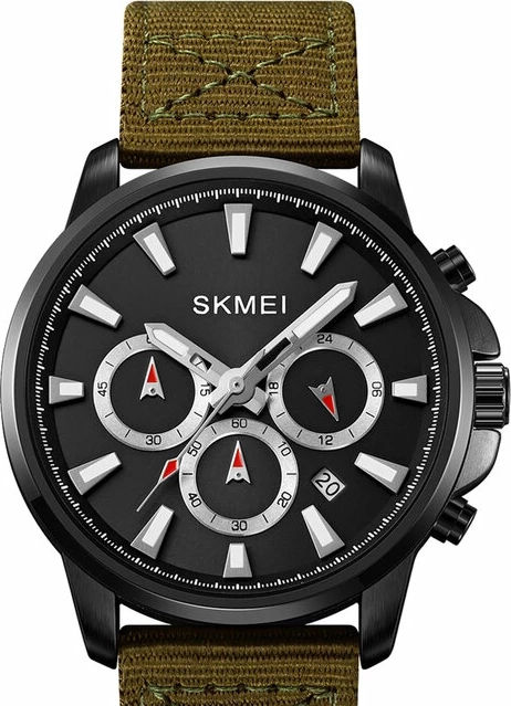 Наручные часы skmei 2071fbbkbk black/black-fabrick+leather
