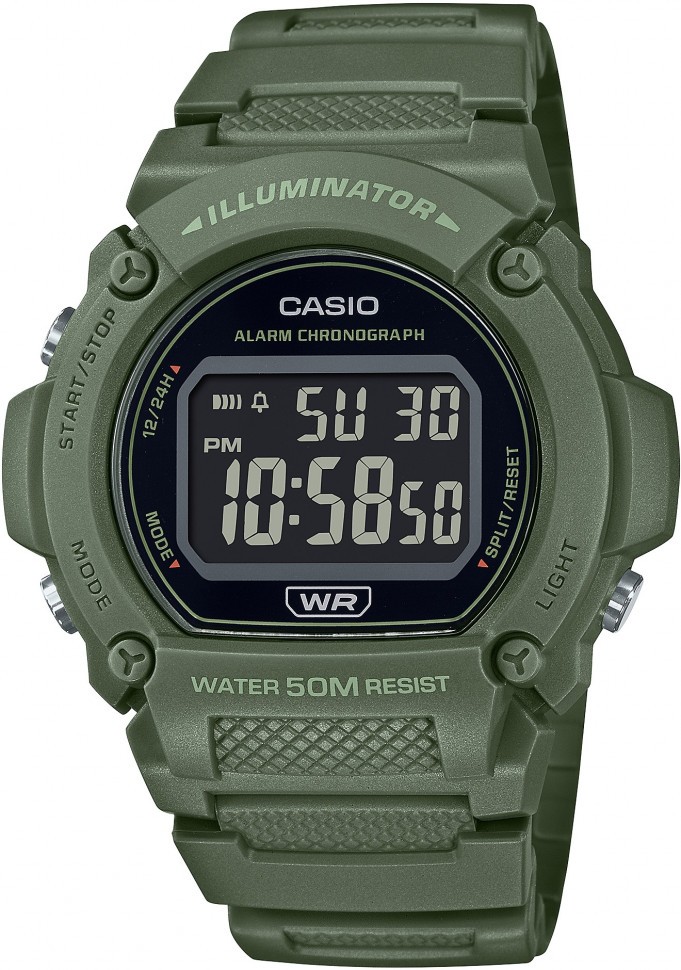Наручные часы casio   w-219hc-3b