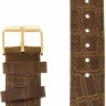 Ремешки maknamara 18 мм croco корич зол заст МР-18051