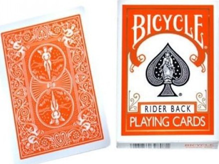 Карты "Bicycle rider back standard poker plaing cards Orange back"