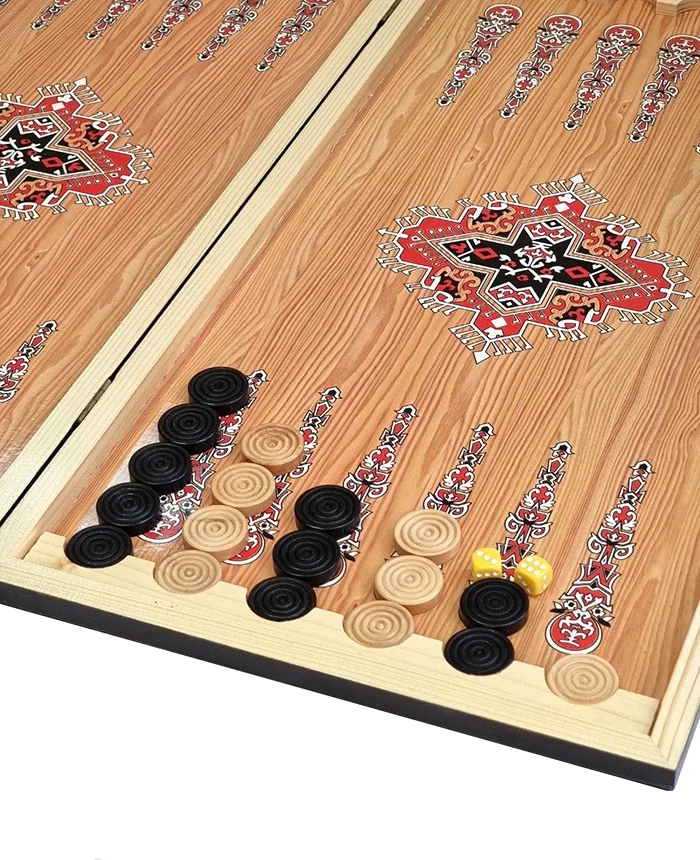 Нарды + Шашки Сирия Тигр большие (Россия, дерево, 60 см), Partida