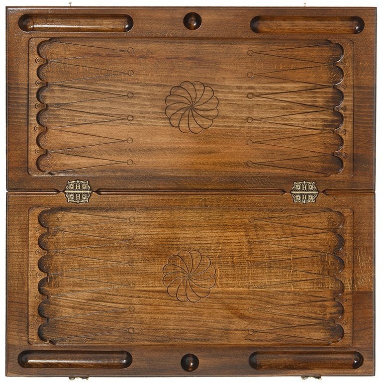 Нарды резные "Шестигранный Узор", Haleyan