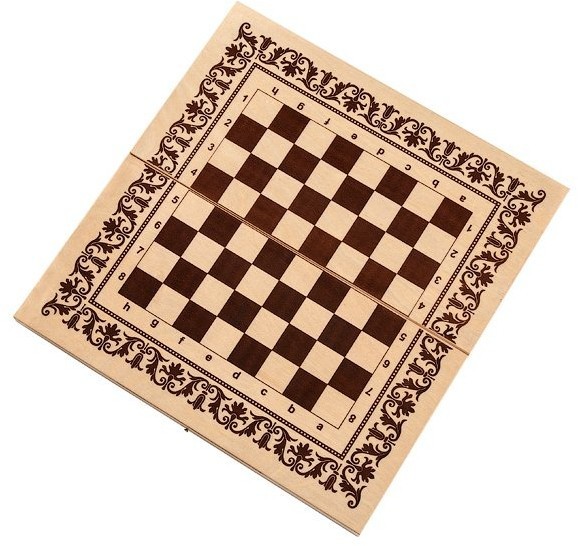 Шахматы + Шашки + Нарды "Кировские" (Россия, дерево, 40х20,5х5 см)