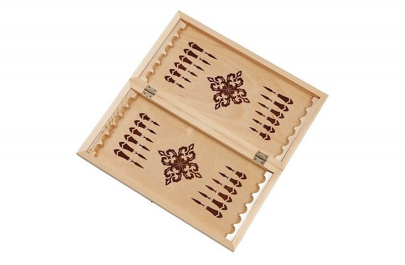 Шахматы + Шашки + Нарды "Кировские" (Россия, дерево, 40х20,5х5 см)