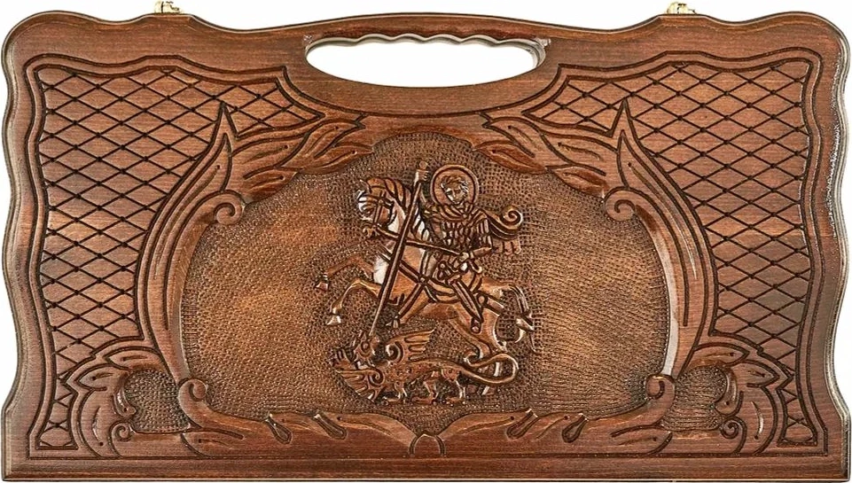 Нарды резные "Георгий Победоносец", 50 ,Haleyan