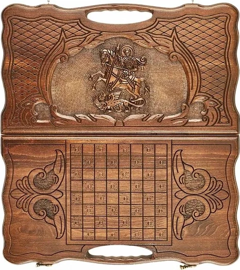 Нарды резные "Георгий Победоносец", 50 ,Haleyan