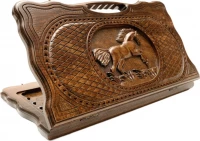 Нарды резные &quot;Лошадь&quot; с ручкой 50, Haleyan