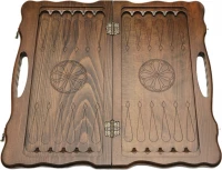 Нарды резные &quot;Лошадь&quot; с ручкой 50, Haleyan