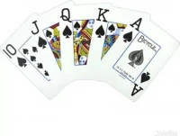 Карты &quot;Bicycle Prestige Rider 100% Plastic Jumbo blue&quot;