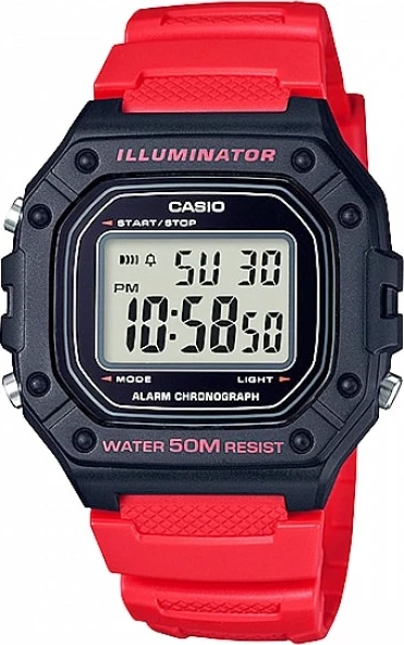 наручные часы casio w-218h-4b
