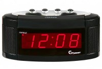 Сетевые часы ГРАНАТ c-1238-Крас будильник сетевой