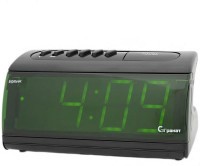 Сетевые часы ГРАНАТ c-1861-Зел будильник сетевой