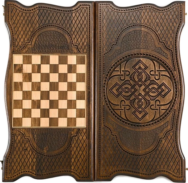 Нарды резные "Армянский узор 6" 60, Ustyan