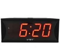 Сетевые часы vst719-1 220В красн.цифры+usb кабель (без адаптера)