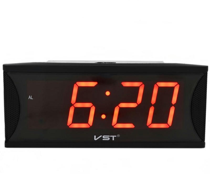 Сетевые часы vst719-1 220В красн.цифры+usb кабель (без адаптера)