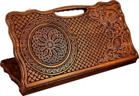 Нарды резные &quot;Армянский узор 6&quot; с ручкой 60, Haleyan