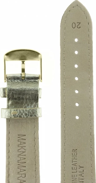 Ремешки maknamara 20 мм золото МР-20115